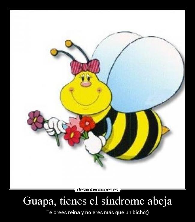 Guapa, tienes el síndrome abeja -