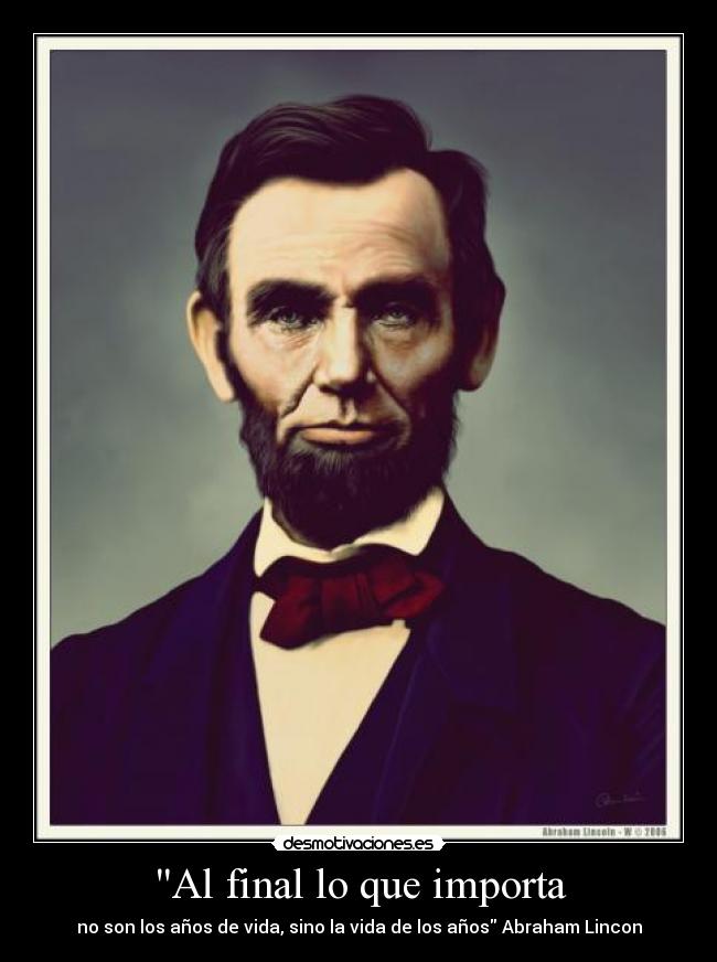 Al final lo que importa - 