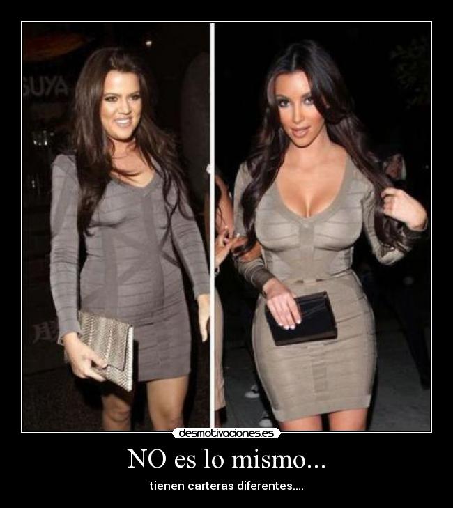 NO es lo mismo... - tienen carteras diferentes....