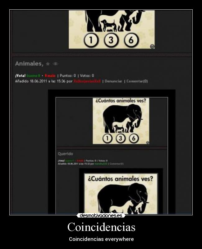 Coincidencias - Coincidencias everywhere