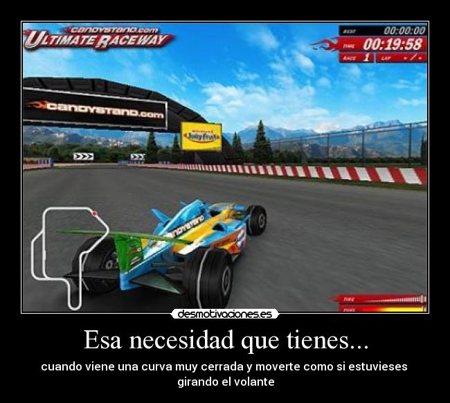 Esa necesidad que tienes... -