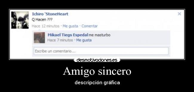 Amigo sincero -