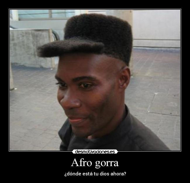 Afro gorra -