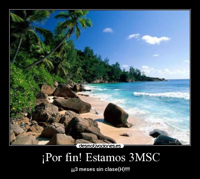 ¡Por fin! Estamos 3MSC - 