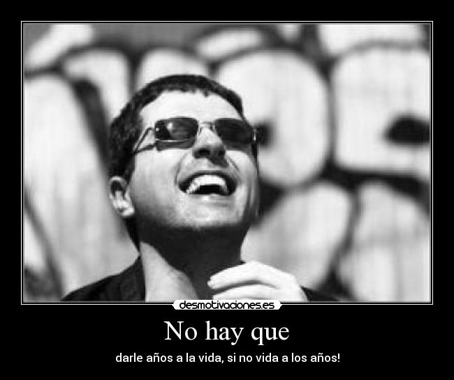 No hay que -