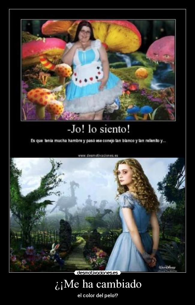 ¿¡Me ha cambiado - el color del pelo!?