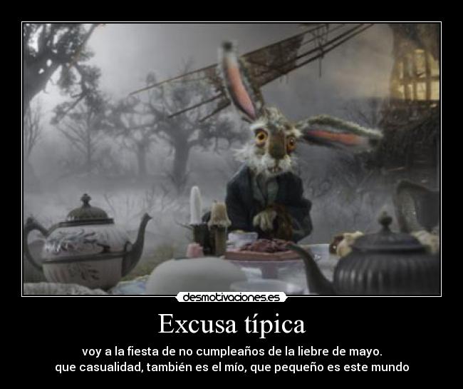 Excusa típica -