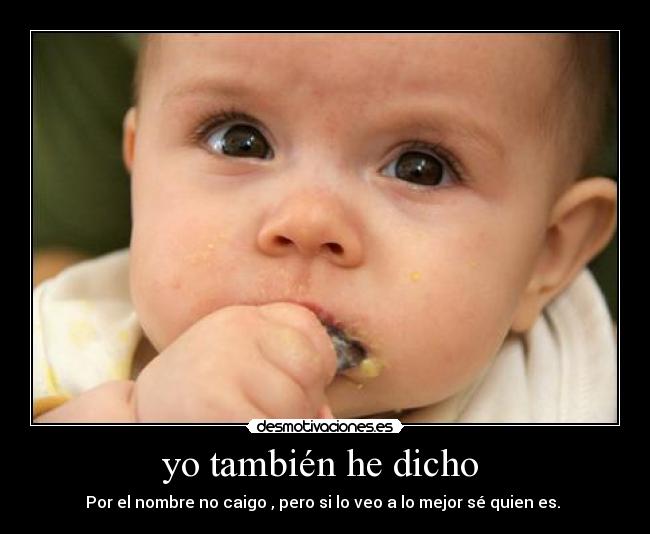 yo también he dicho -