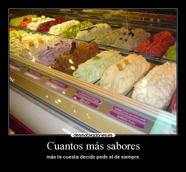 Cuantos más sabores -
