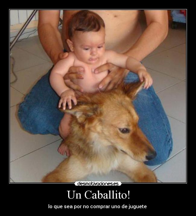 Un Caballito! - lo que sea por no comprar uno de juguete