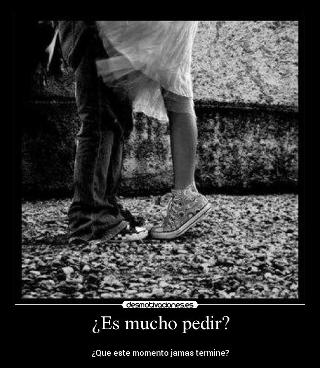 ¿Es mucho pedir? -