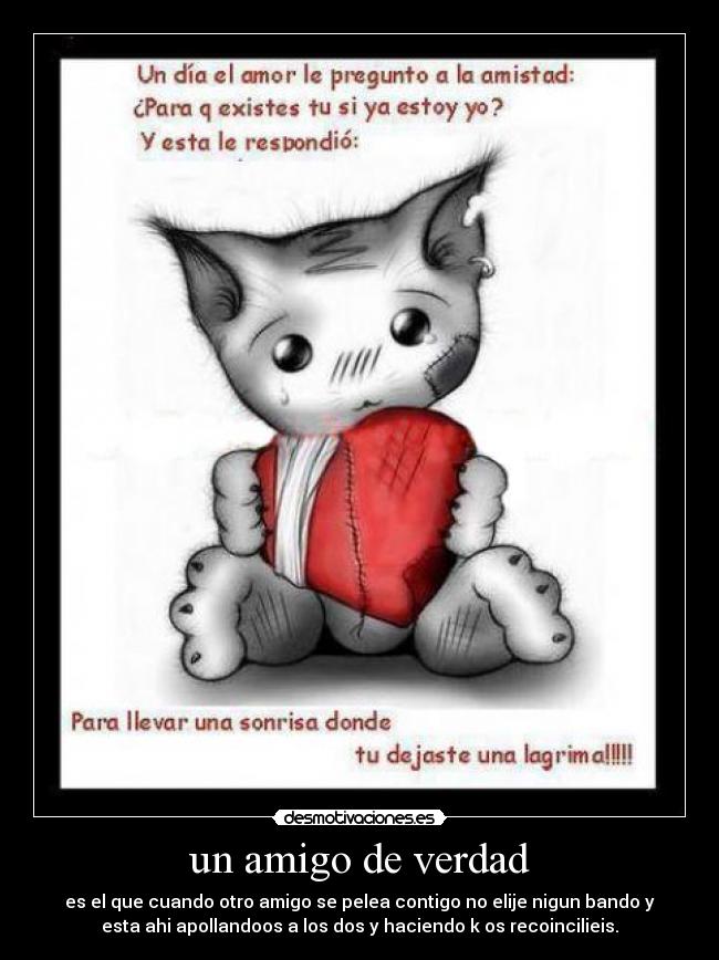 un amigo de verdad -