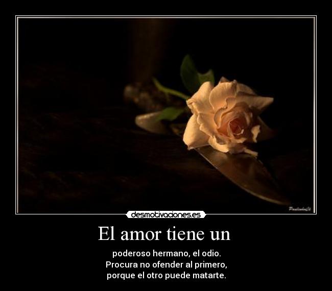 El amor tiene un -