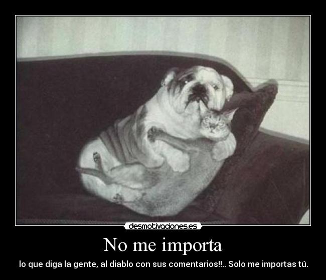 No me importa - 