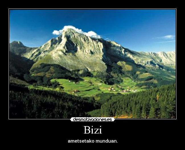 Bizi - ametsetako munduan.