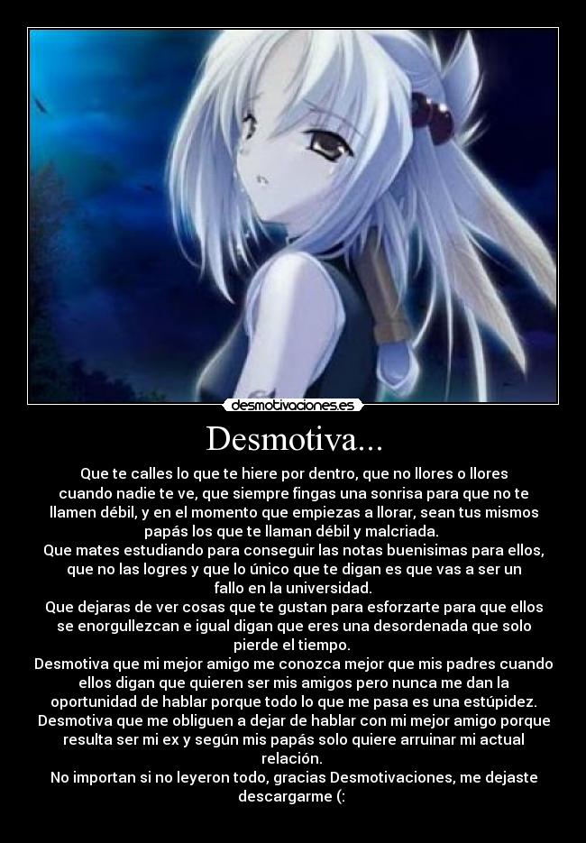 Desmotiva... -