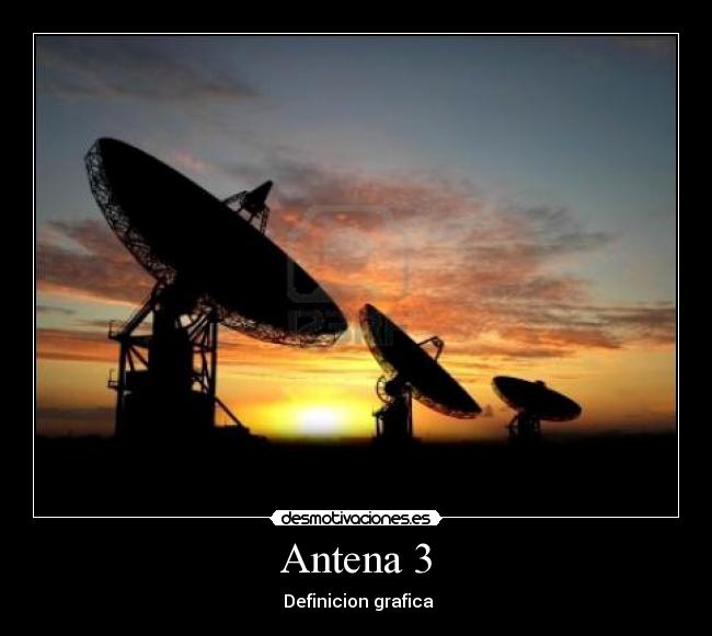 Antena 3 - Definicion grafica