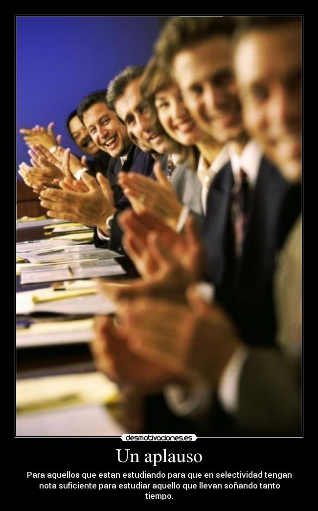 Un aplauso -