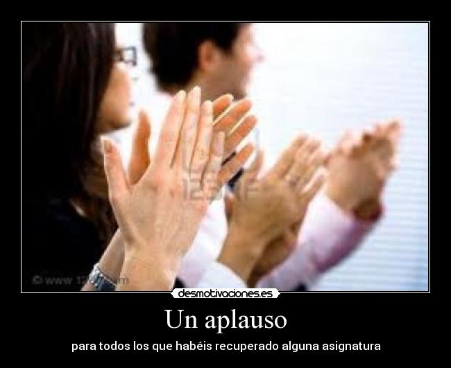 Un aplauso -