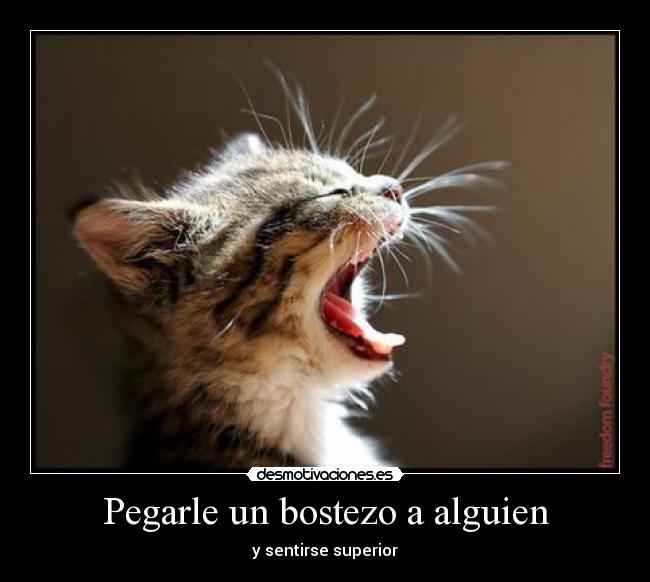 Pegarle un bostezo a alguien - 