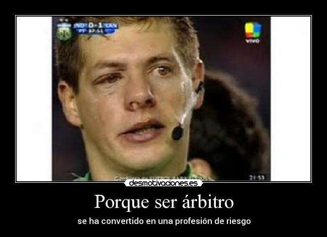 Porque ser árbitro - 