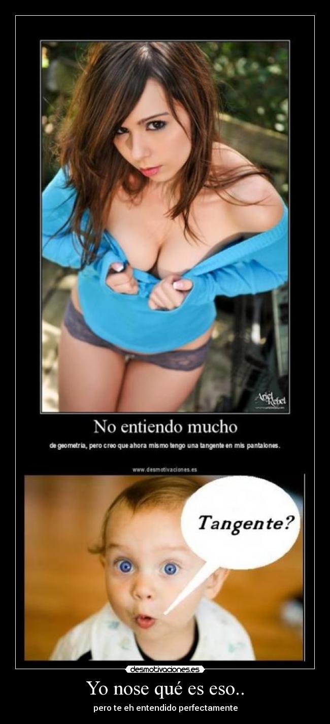 Yo nose qué es eso.. - pero te eh entendido perfectamente