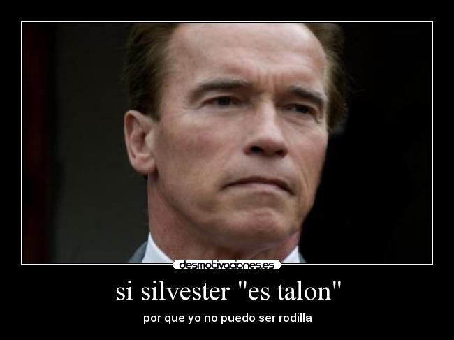 si silvester es talon - por que yo no puedo ser rodilla