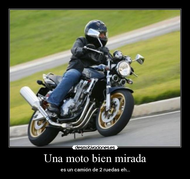 Una moto bien mirada -