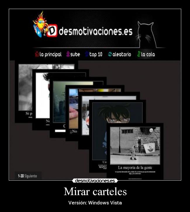 Mirar carteles -
