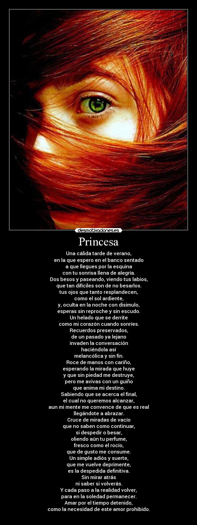 carteles poema poesia princesa conwar inspiracion amor desamor rechazo versos desmotivaciones