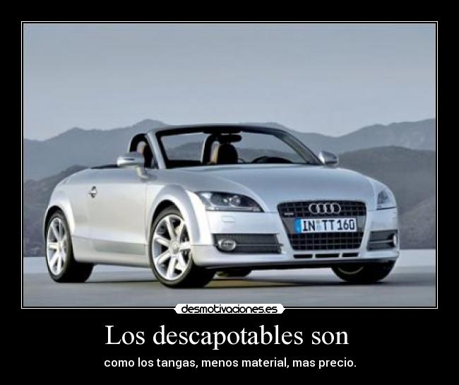 carteles los descapotables son desmotivaciones