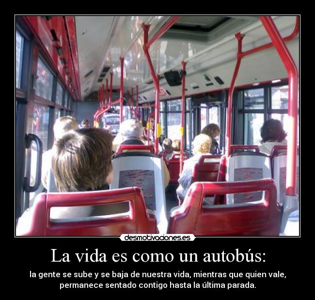 carteles vida vida autobus parada desmotivaciones