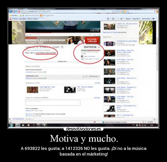 Motiva y mucho. - A 693822 les gusta; a 1412326 NO les gusta. ¡Dí no a la música
basada en el márketing!