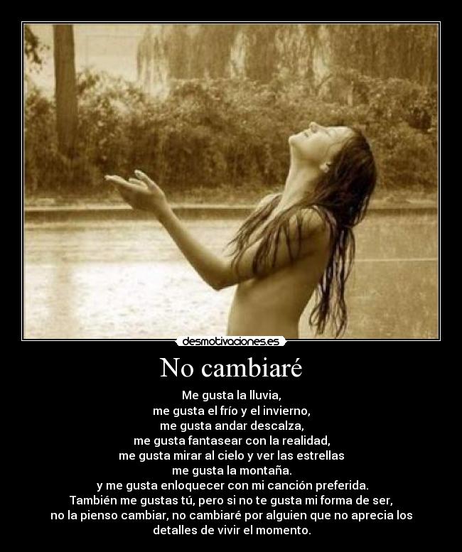 No cambiaré -