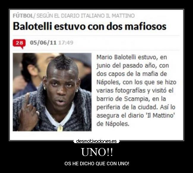 UNO!! - OS HE DICHO QUE CON UNO!