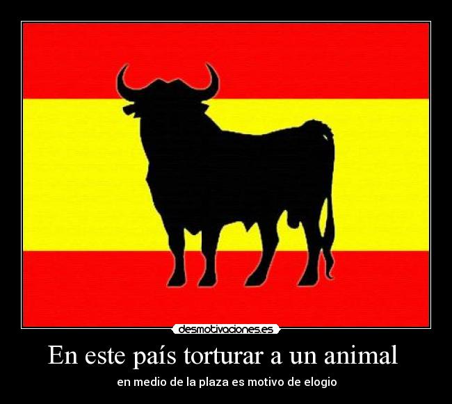 En este país torturar a un animal  - en medio de la plaza es motivo de elogio