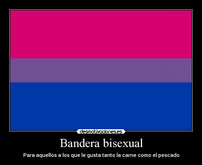 Bandera bisexual - Para aquellos a los que le gusta tanto la carne como el pescado