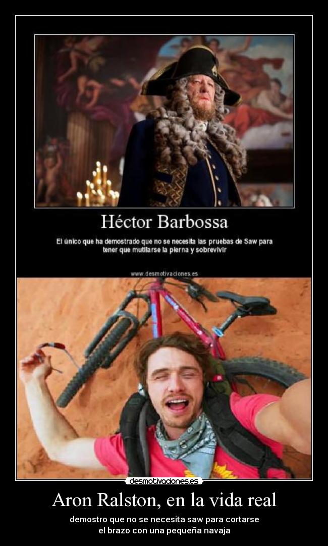 Aron Ralston, en la vida real - 