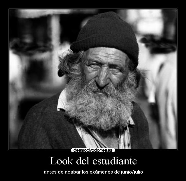 Look del estudiante - antes de acabar los exámenes de junio/julio