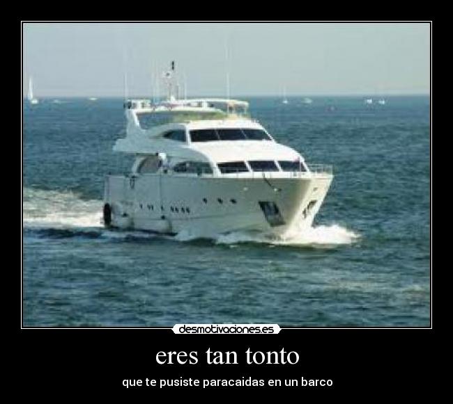 eres tan tonto -