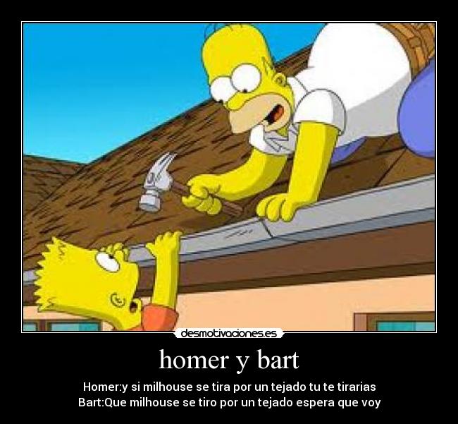 homer y bart -