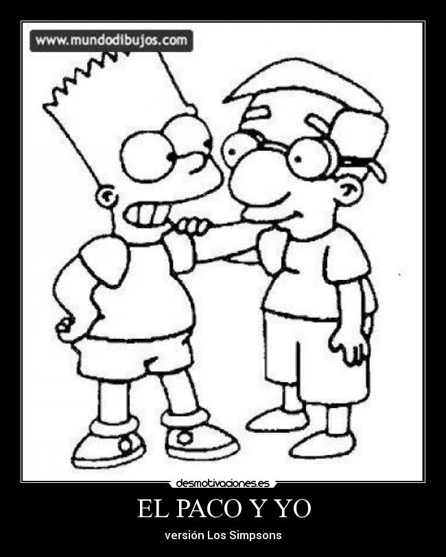EL PACO Y YO - versión Los Simpsons