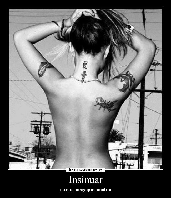 Insinuar - es mas sexy que mostrar