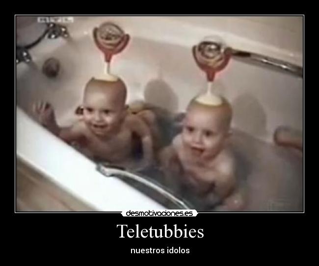 carteles teletubbies desmotivaciones