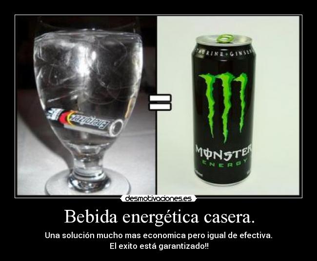 Bebida energética casera. - 