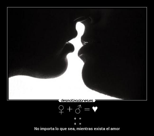 ♀ + ♂ = ♥ - 