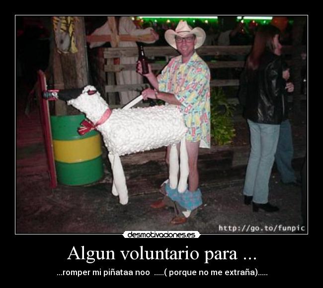 Algun voluntario para ... - 