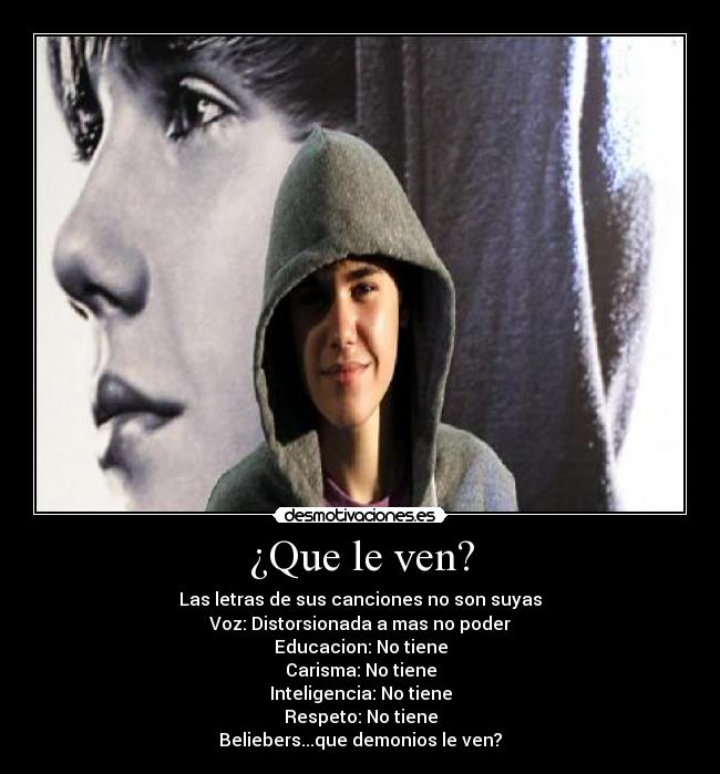 carteles bieber capucha barcelona belibers desmotivaciones