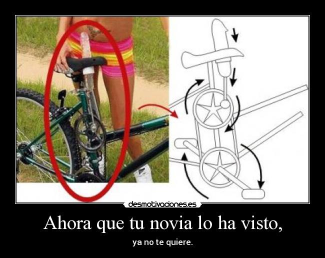 Ahora que tu novia lo ha visto, -