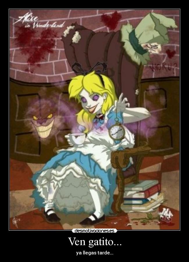 carteles ven gatito desmotivaciones
